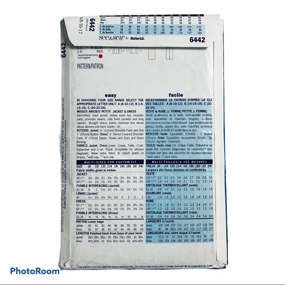 Sewing Patterns Women Dress Butterick 6442 See&Sew - Picture 2 of 4